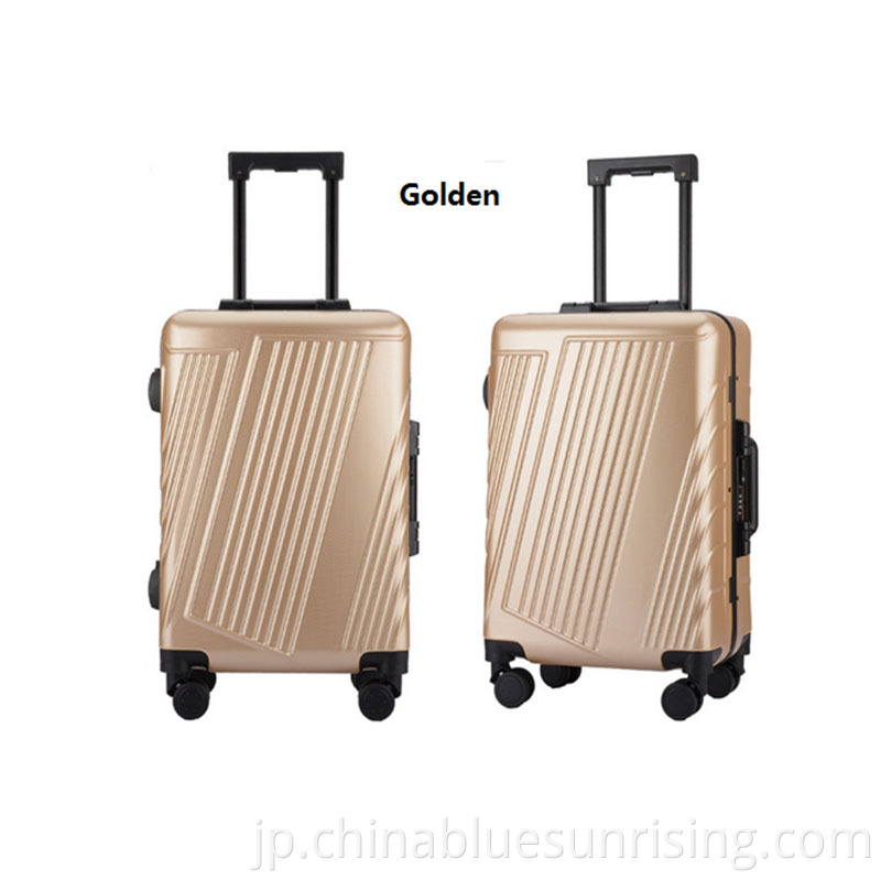 Golden pc luggage